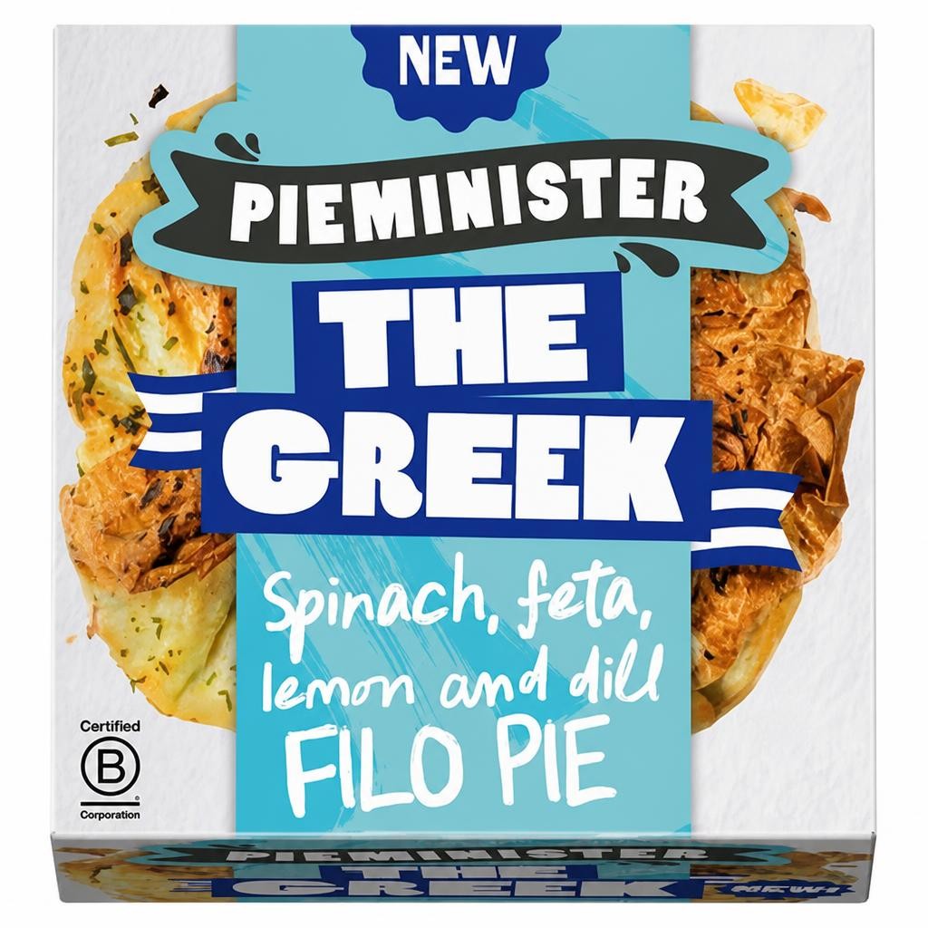 Pieminister The Greek Filo Pie with Spinach, Feta, Lemon & Dill