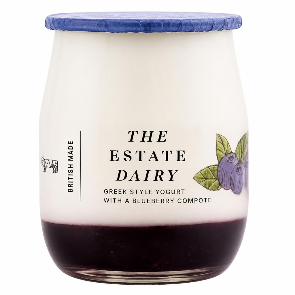 The Estate Dairy Greek Style Yogurt With Blueberry Compote