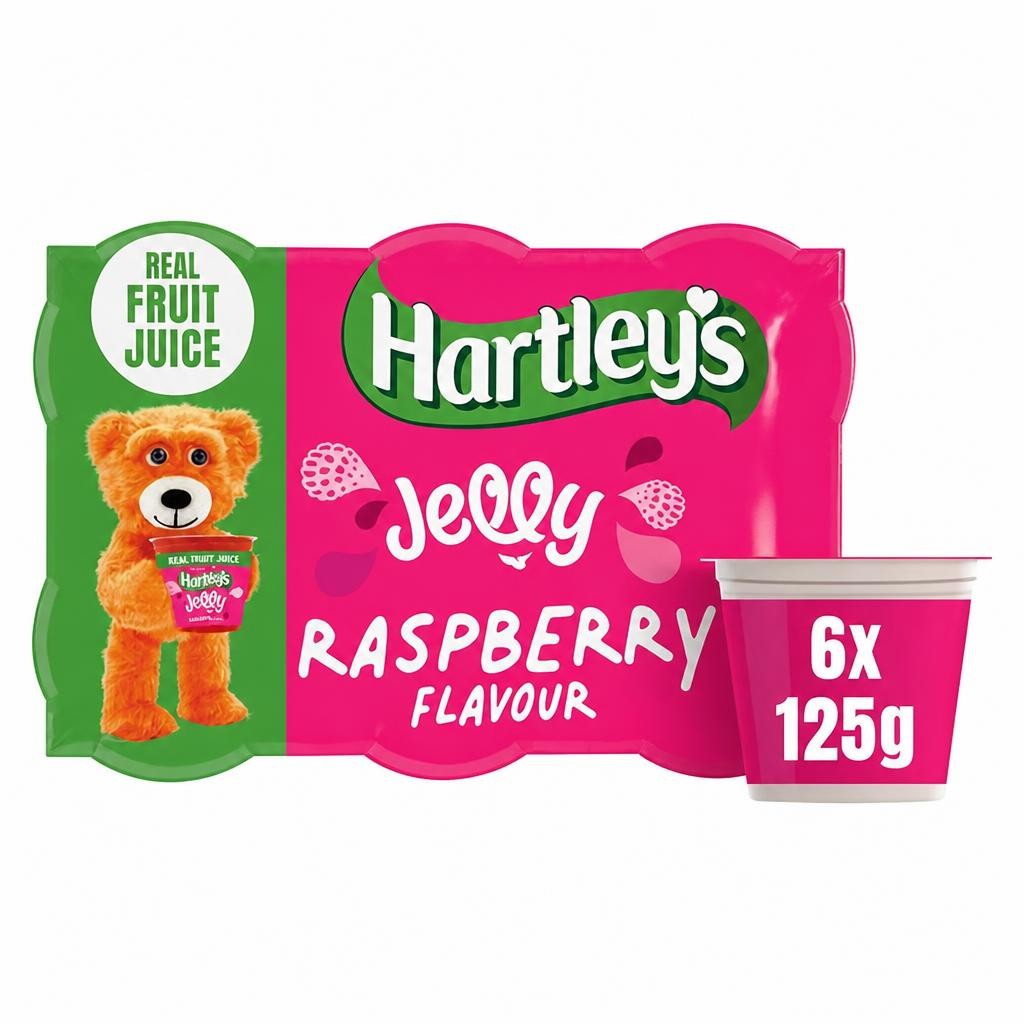 Hartley's Raspberry Jelly Pot Multipack 6x125g