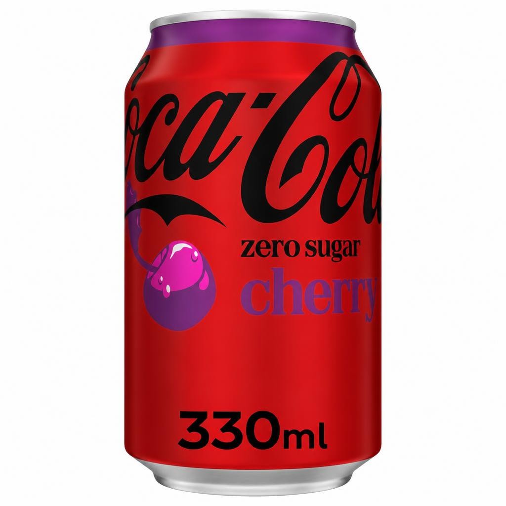 Coca-Cola Zero Sugar Soft Drink - Cherry 330ml