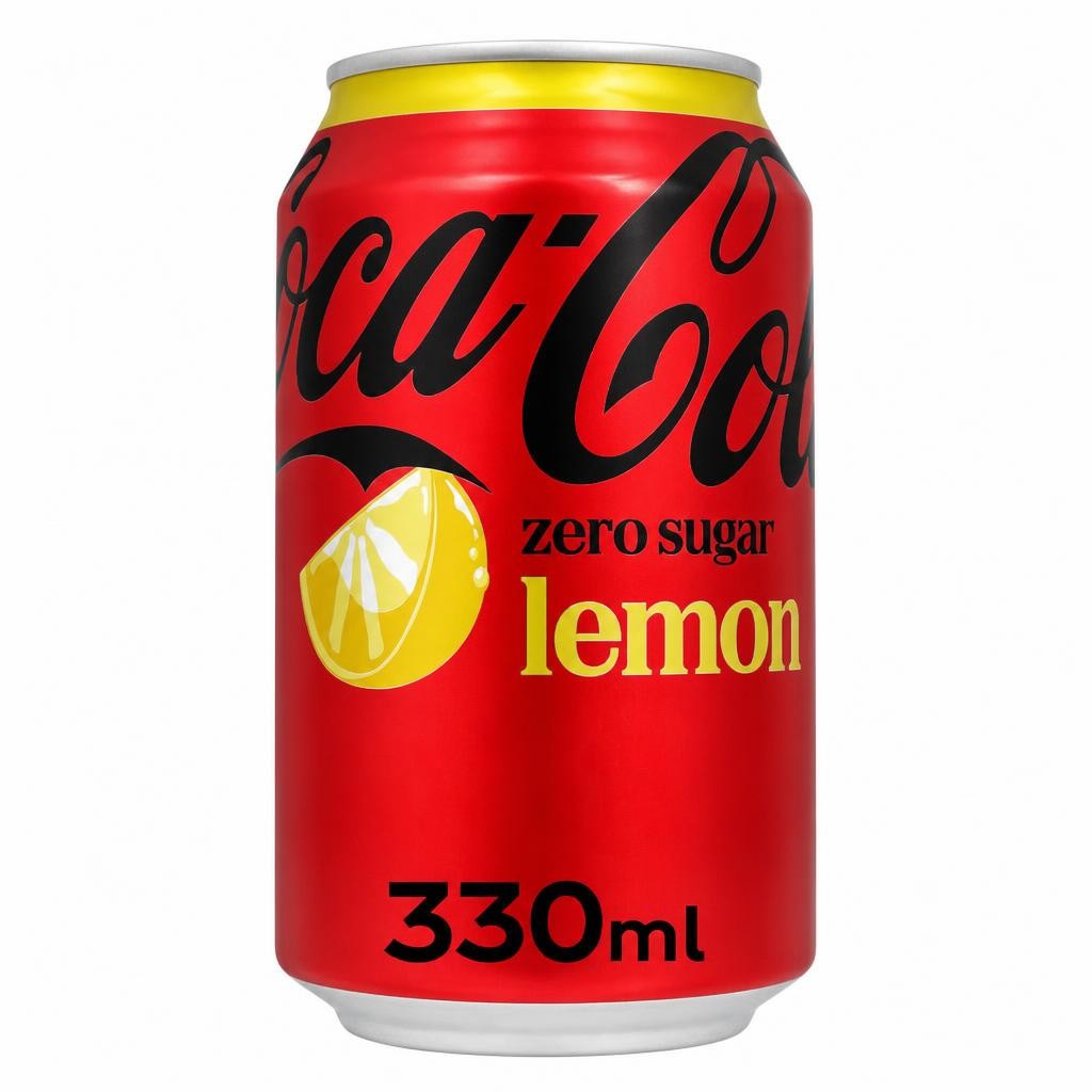 Coca-Cola Zero Sugar Soft Drink - Lemon 330ml
