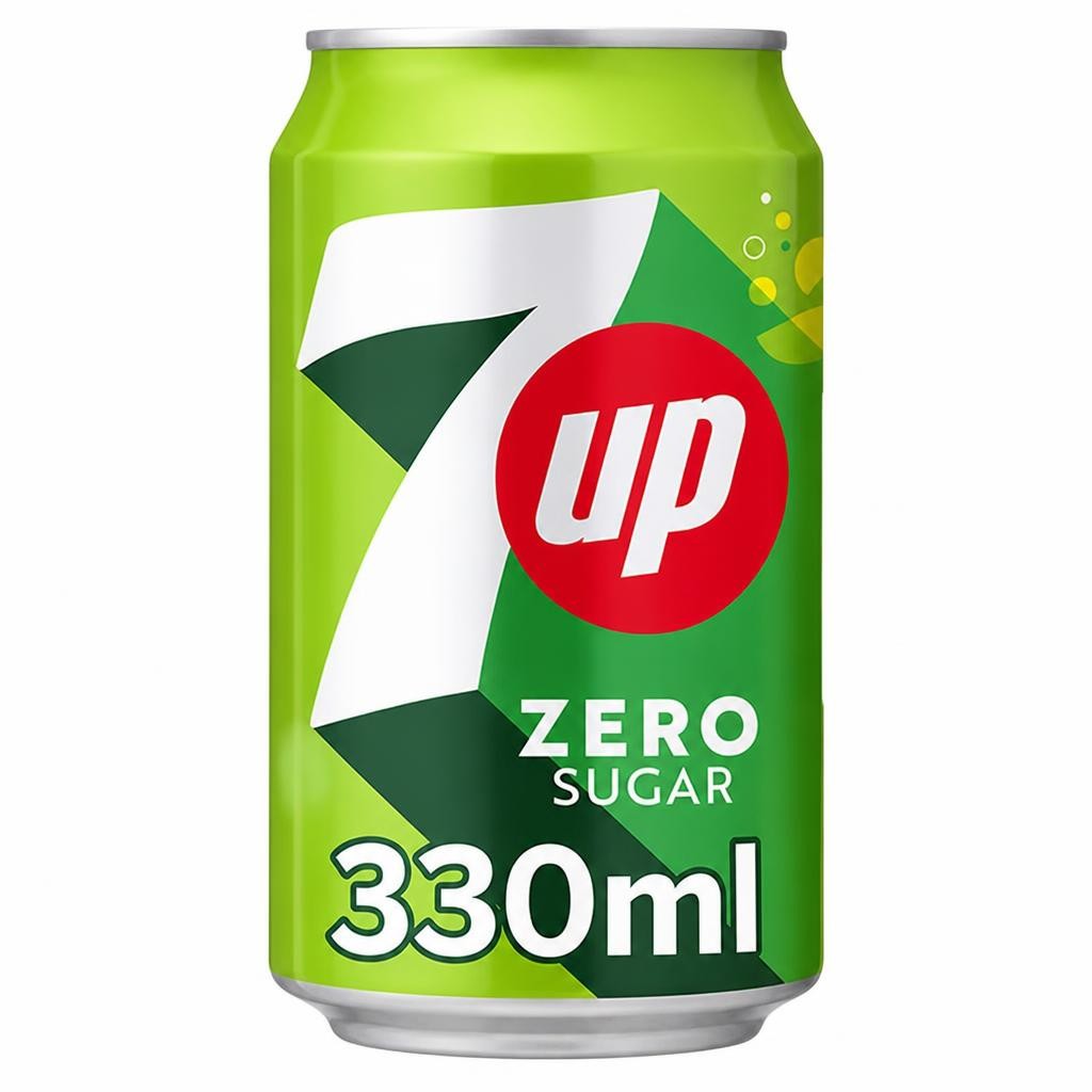 7 Up Zero Sugar Lemon & Lime Soft Drink 330ml