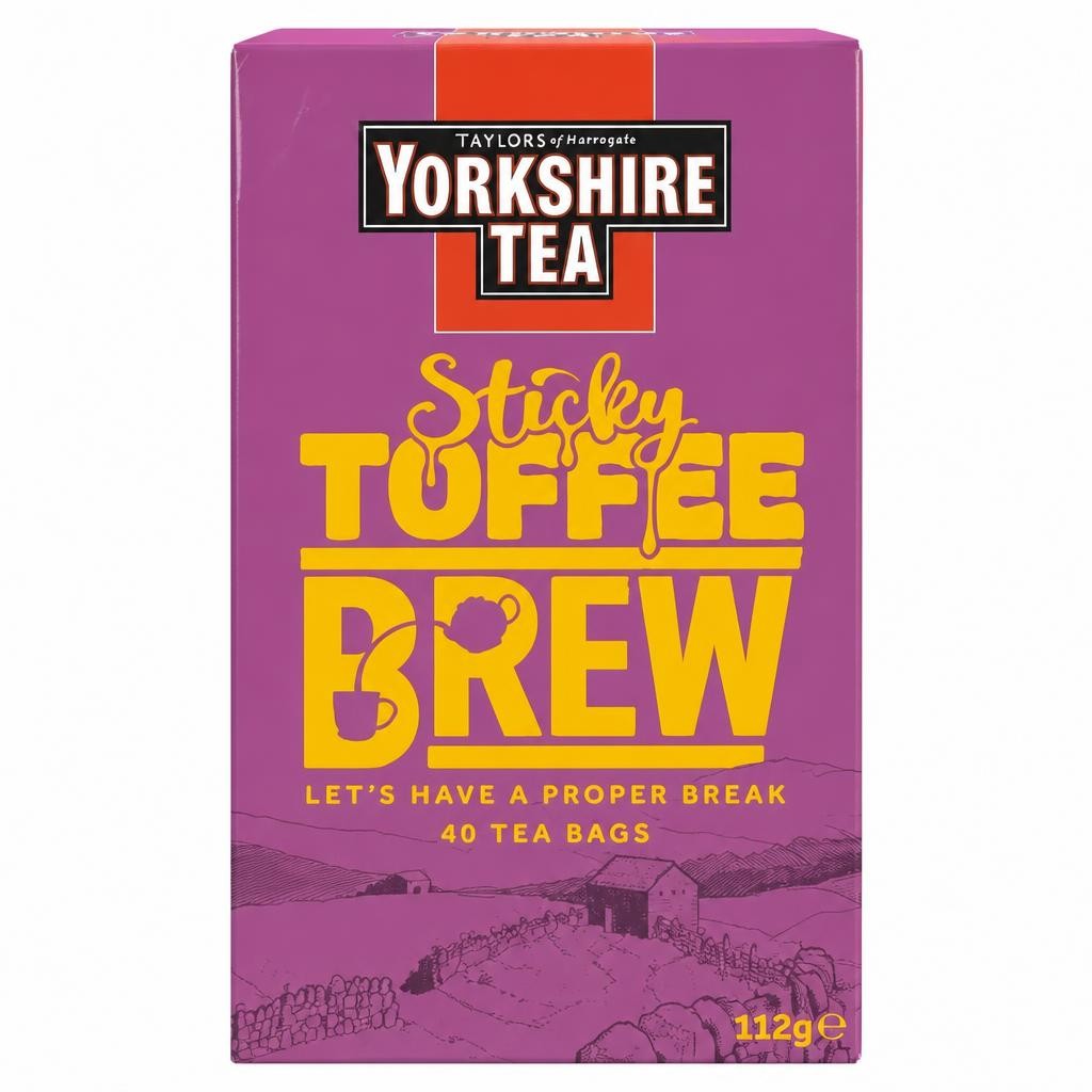 Taylors of Harrogate Yorkshire Tea 40 Sticky Toffee Brew Tea Bags 112g