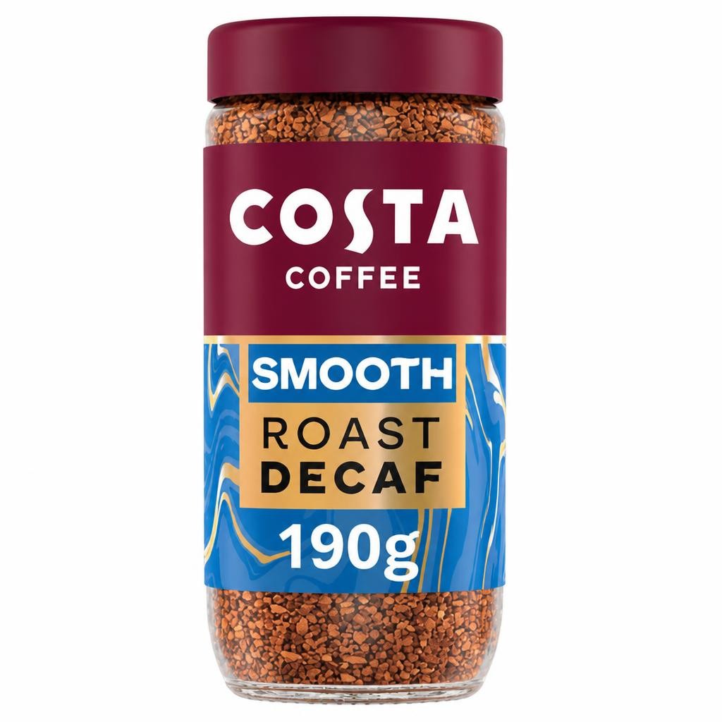 Costa Coffee Smooth Roast Decaf Instant Coffee 190g