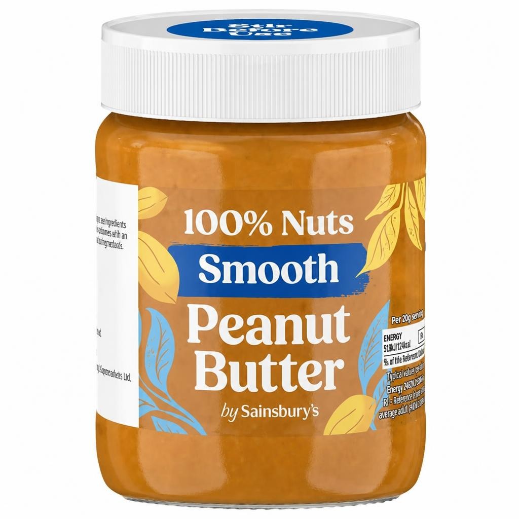 Sainsbury's 340g 100% Smooth Peanut Butter