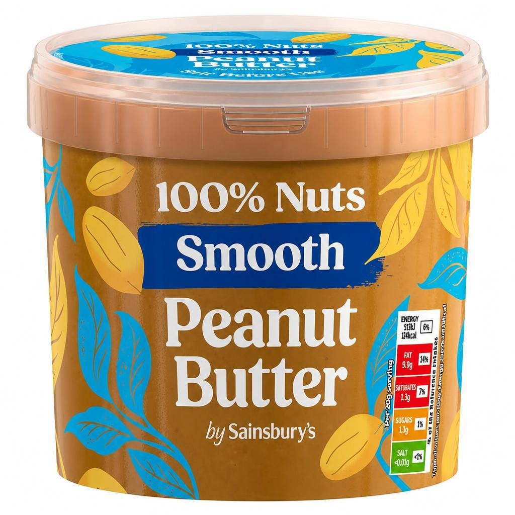 Sainsbury's 1kg 100% Smooth Peanut Butter