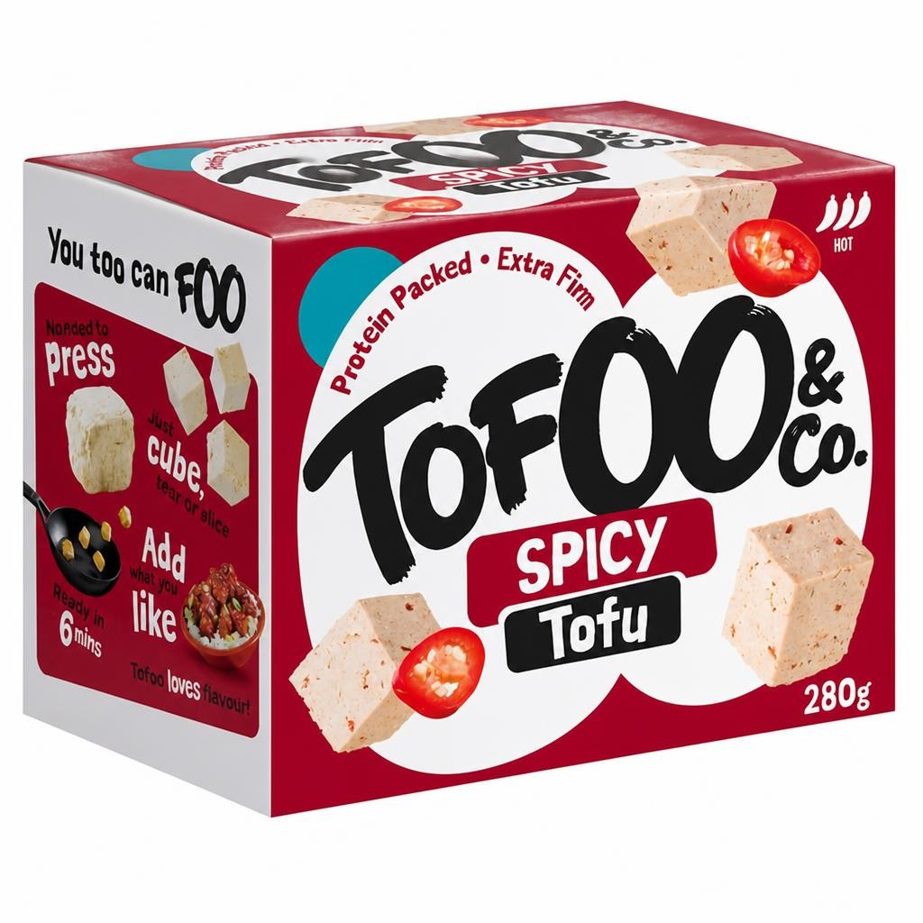The Tofoo Co. 280g Spicy Organic Tofu