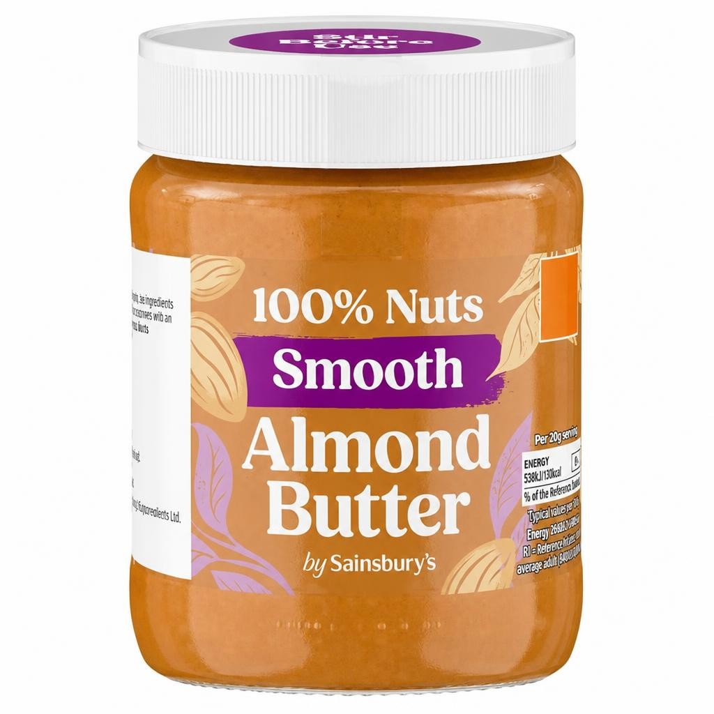 Sainsbury's 340g 100% Smooth Almond Butter