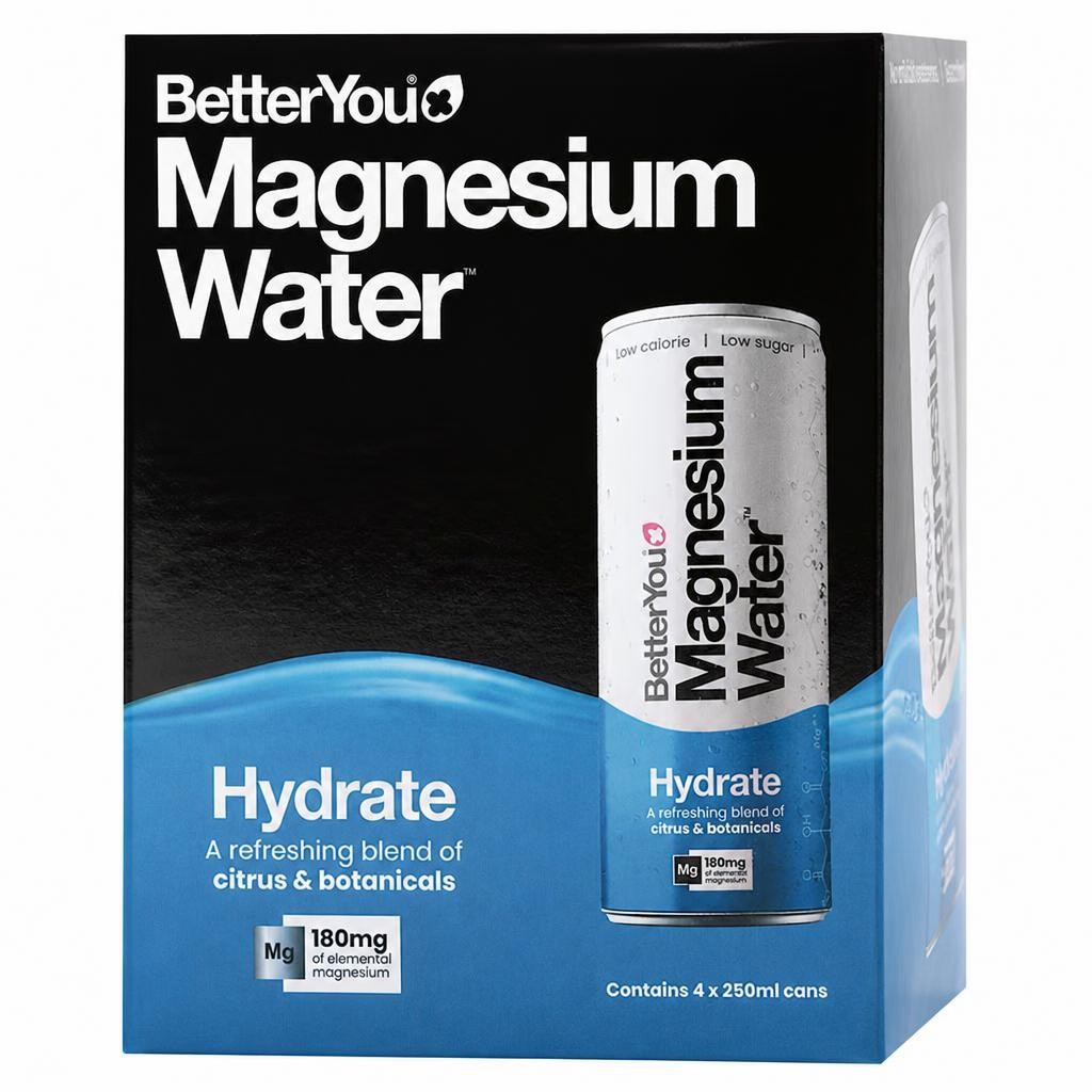 BetterYou Magnesium Water Hydrate 4 x 250ml