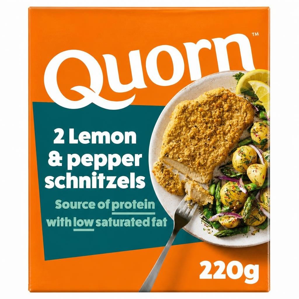 Quorn 2 x Lemon & Pepper Schnitzels 220g