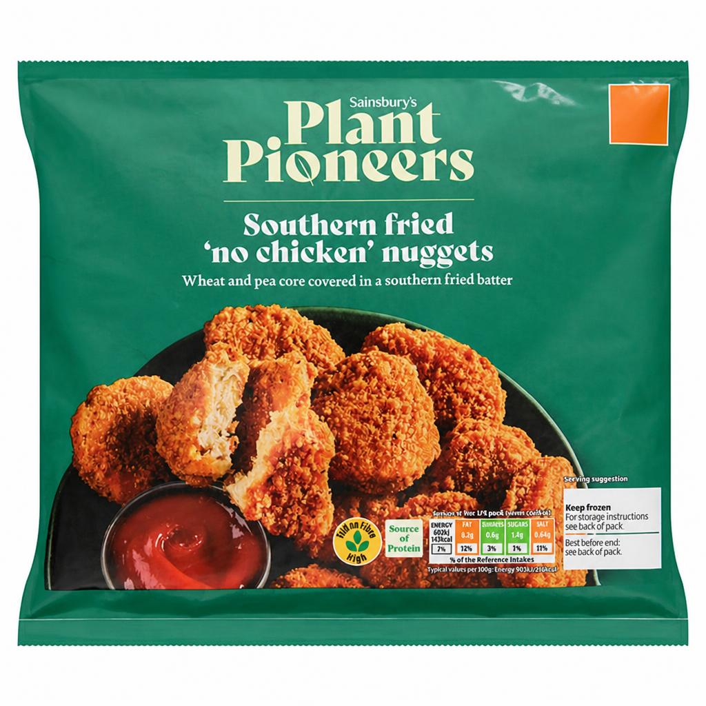 Sainsbury's Plant Pioneers Southern Fried 'No Chicken' Nuggets 300g