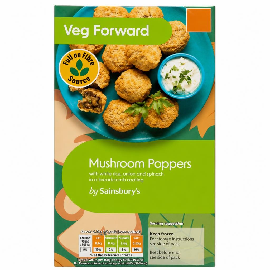 Sainsbury's Mushroom Poppers 205g