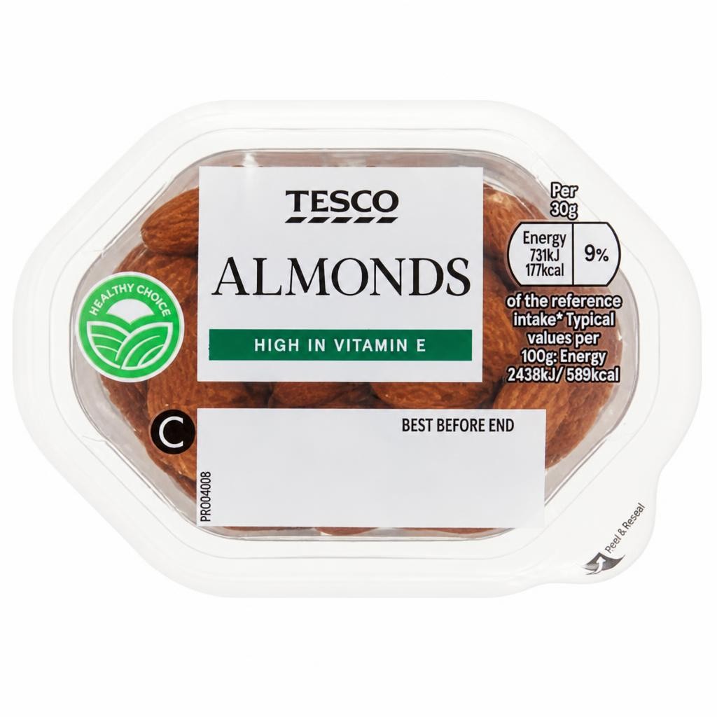 Tesco Snack Pack Almonds 60G