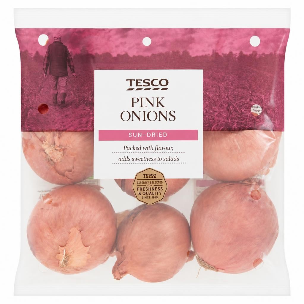 Tesco Pink Onions 1Kg