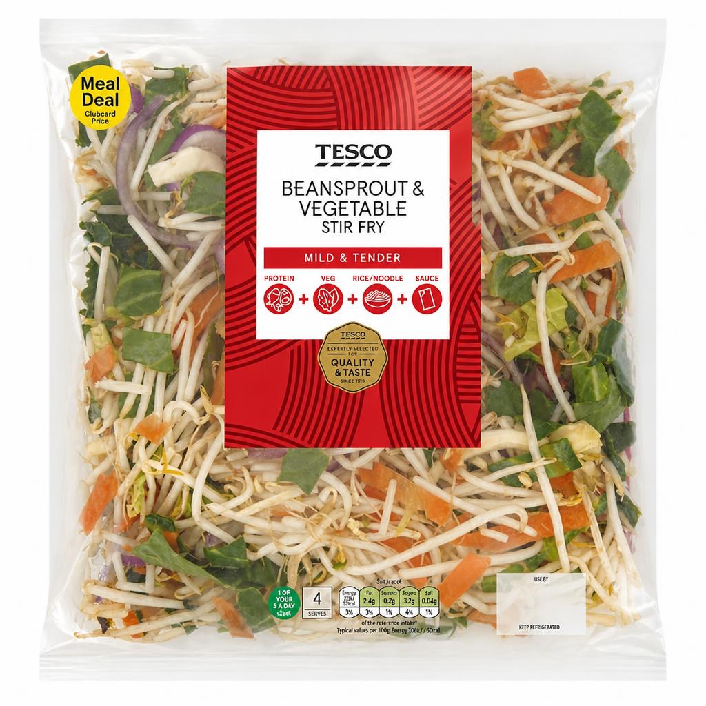 Tesco Beansprout & Vegetable Stir Fry 570g