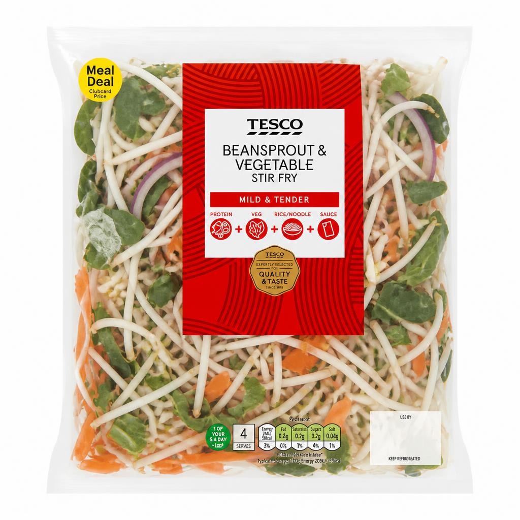 Tesco Beansprout & Vegetable Stir Fry 570g