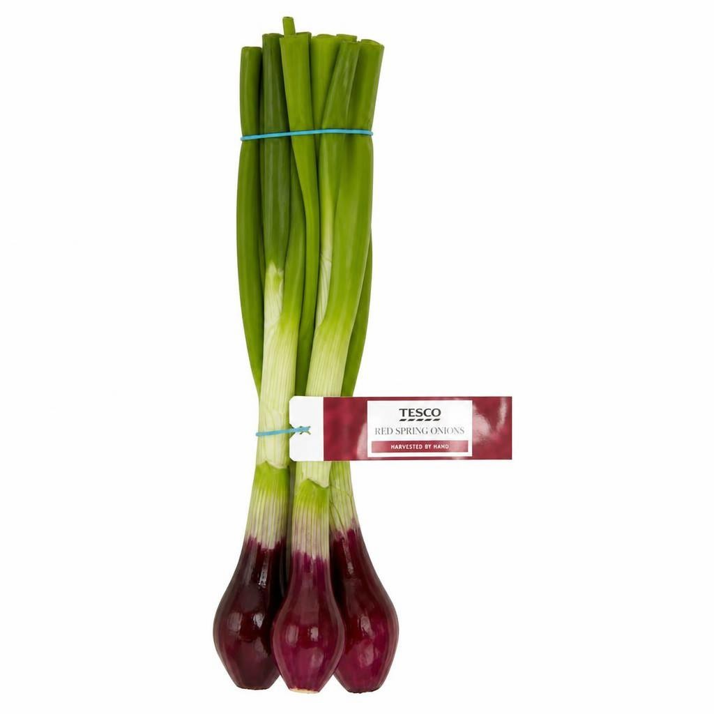 Tesco Red Spring Onions 120G
