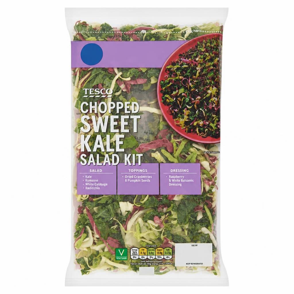 Tesco Chopped Sweet Kale Salad Kit 230g