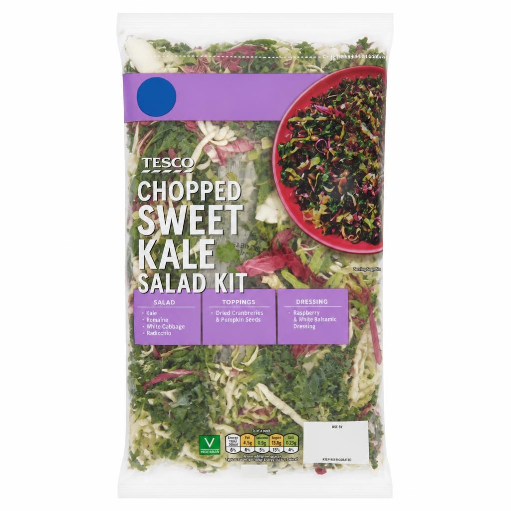 Tesco Chopped Sweet Kale Salad Kit 230g