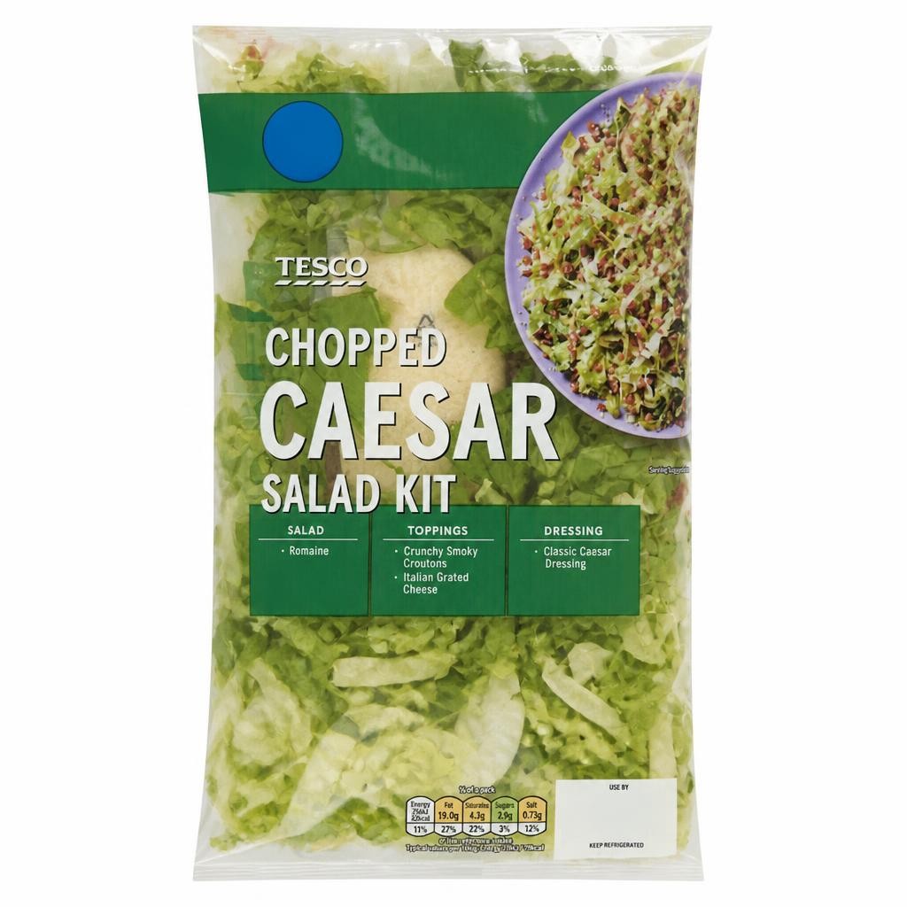Tesco Chopped Caesar Salad Kit 260g