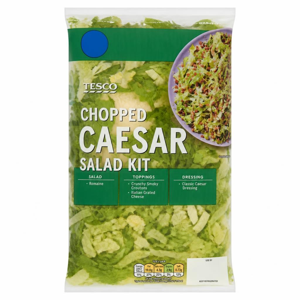 Tesco Chopped Caesar Salad Kit 260g
