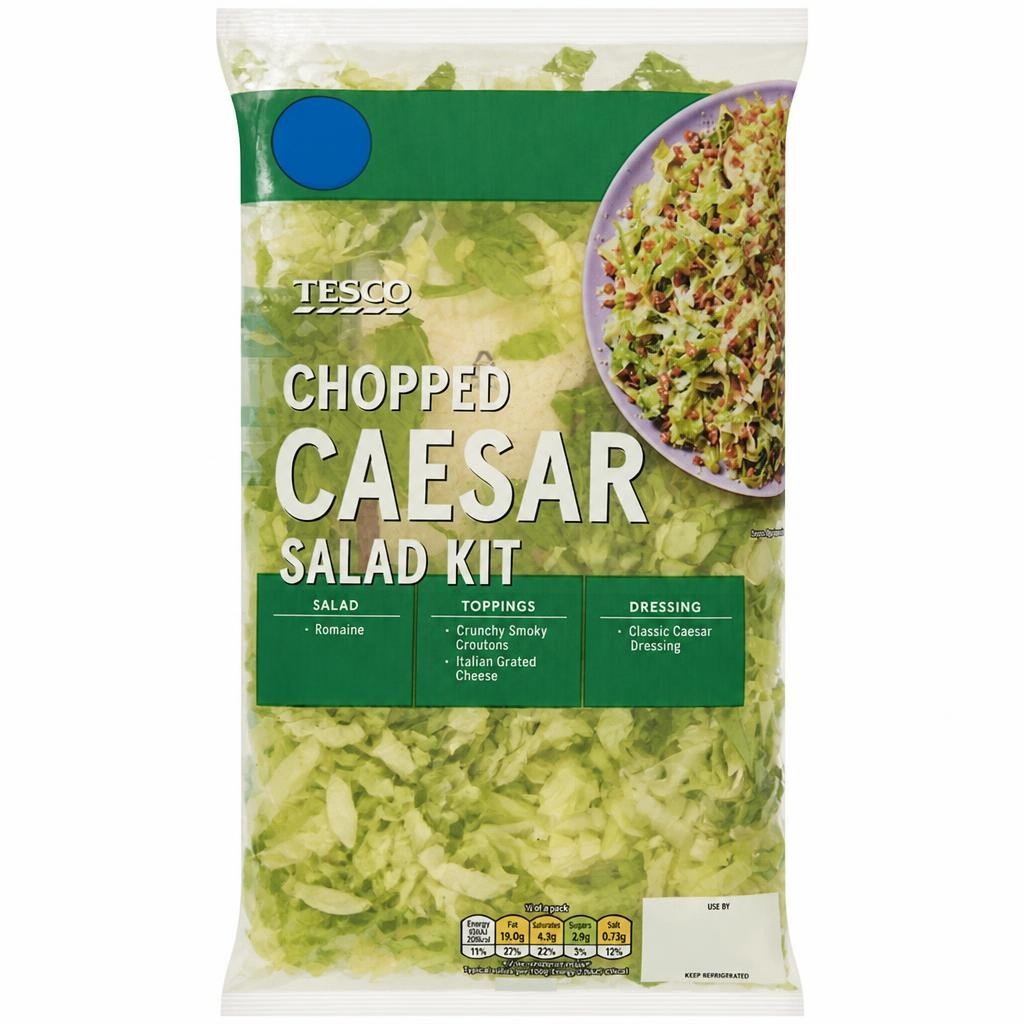 Tesco Chopped Caesar Salad Kit 260g