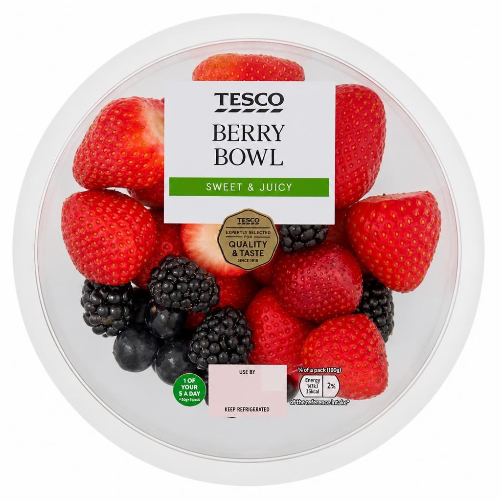 Tesco Berry Bowl With Super Sweet Berries 400G