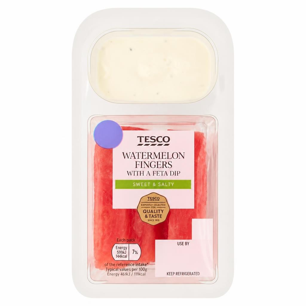 Tesco Watermelon Fingers With a Feta Dip 130g