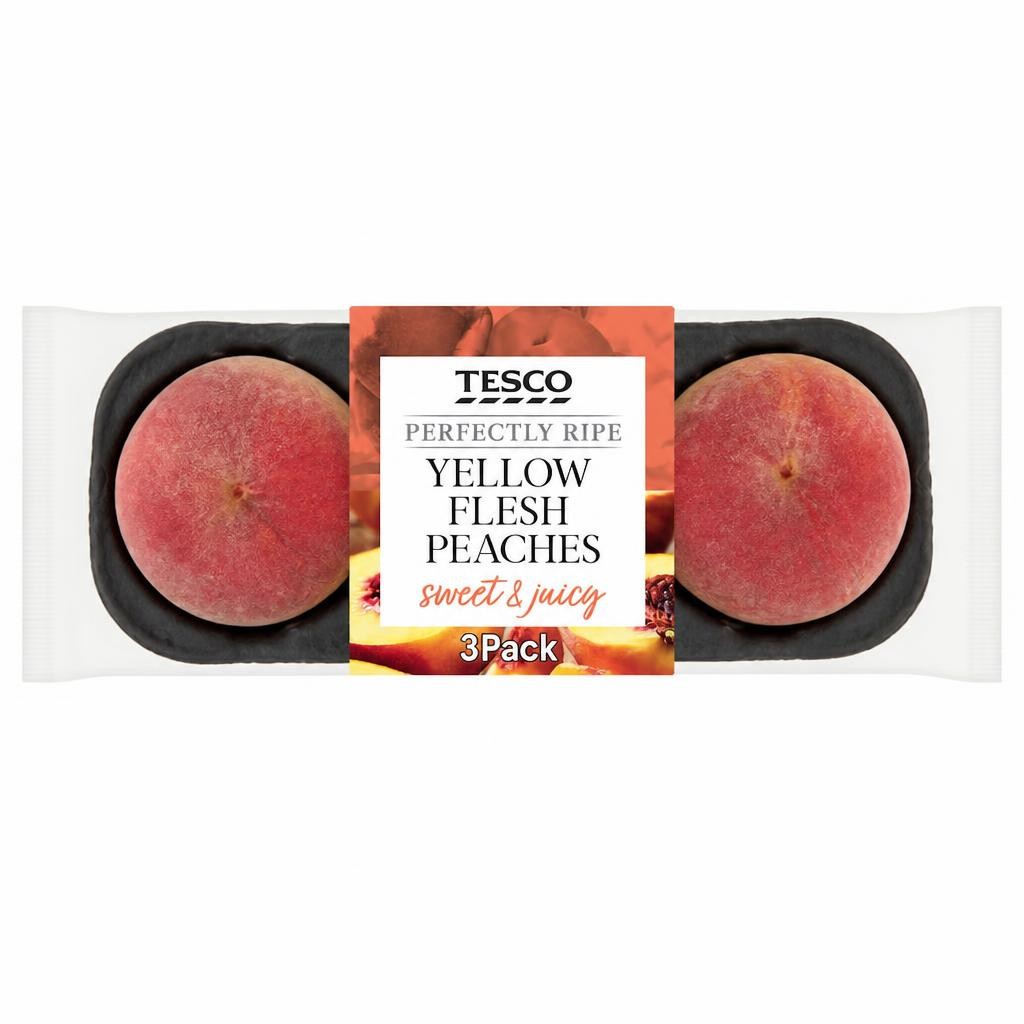 Tesco Perfectly Ripe Peaches Minimum 3 Pack