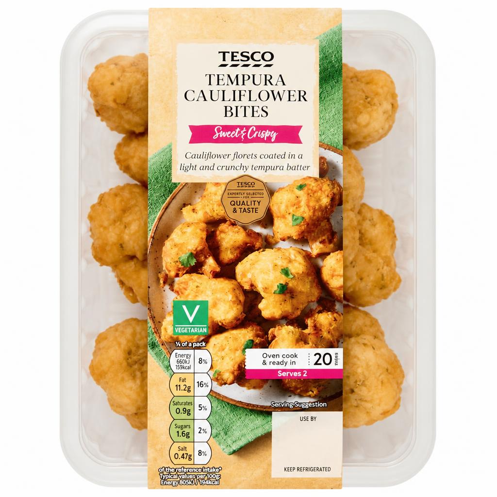 Tesco Tempura Cauliflower Bites 200g