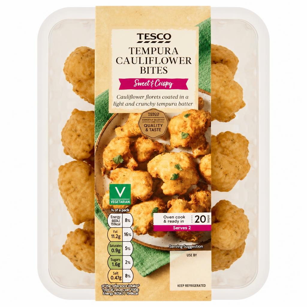 Tesco Tempura Cauliflower Bites 200g
