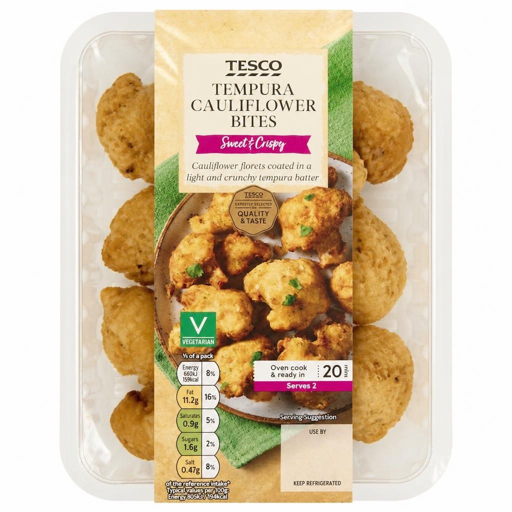 Tesco Tempura Cauliflower Bites 200g