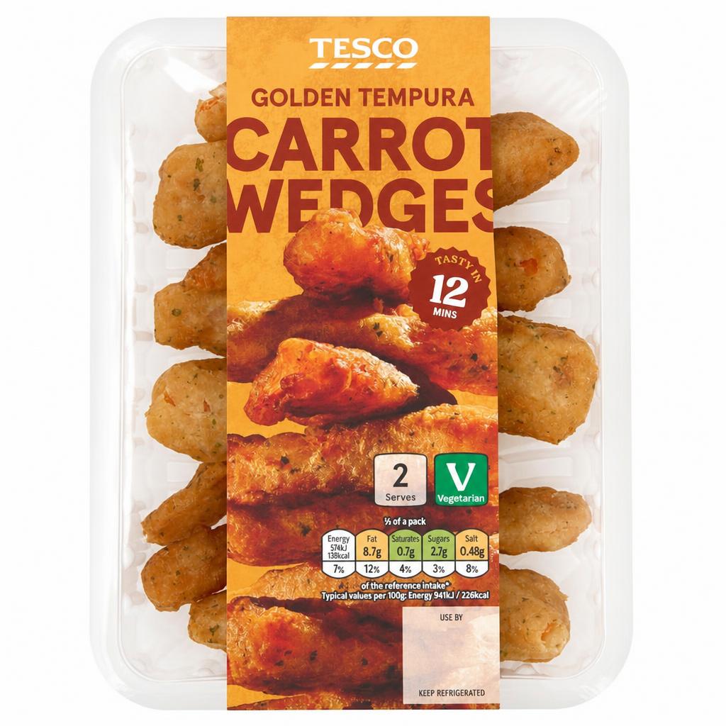 Tesco Tempura Carrots Wedges 150g