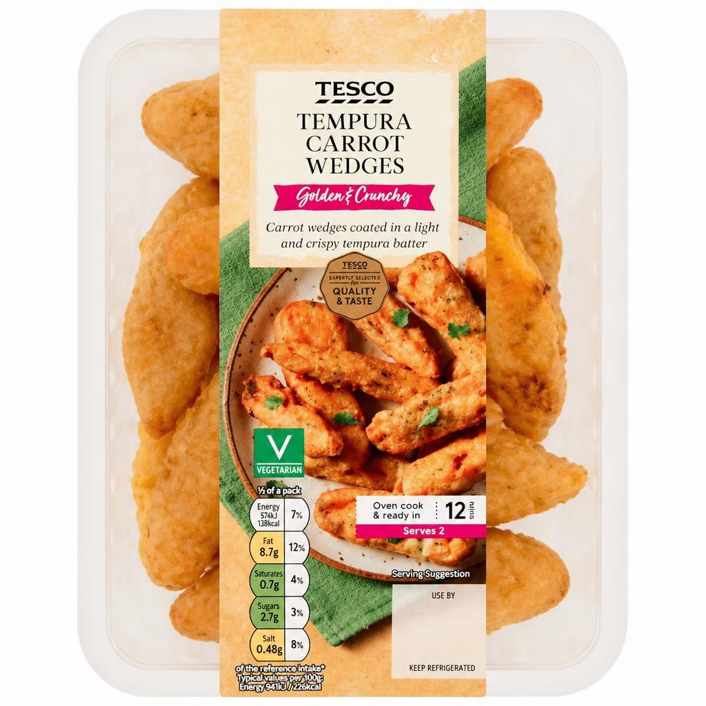 Tesco Tempura Carrots Wedges 150g