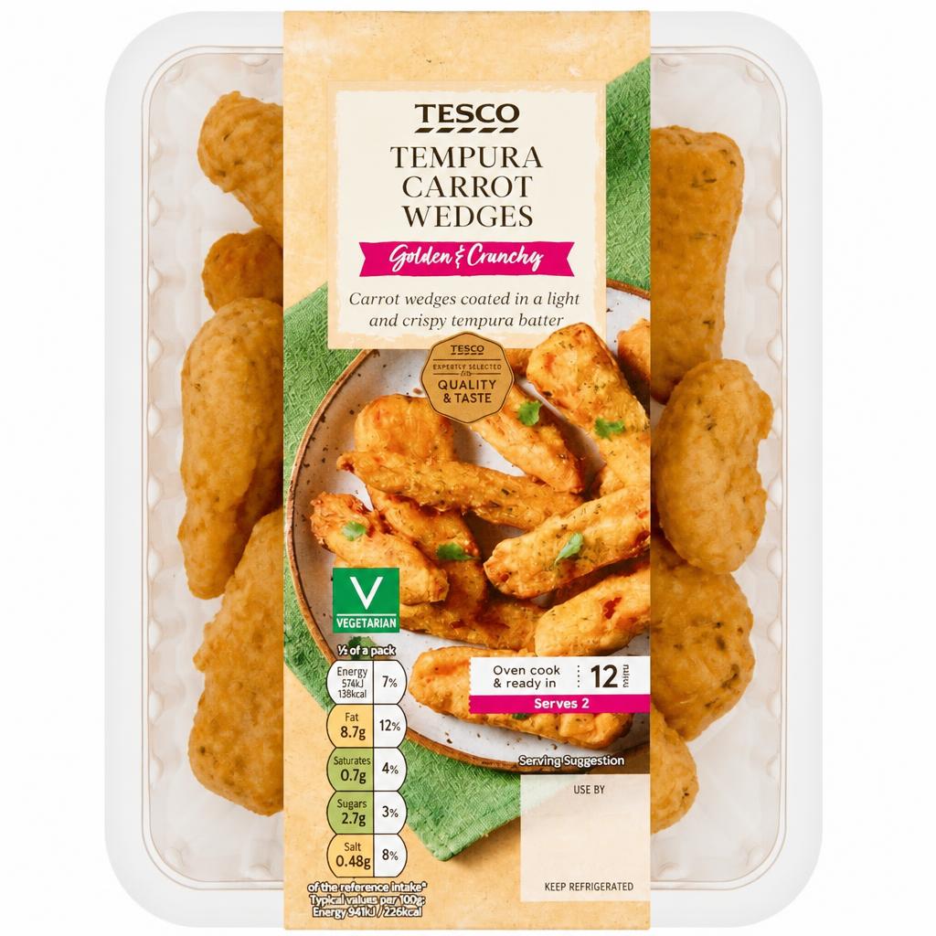 Tesco Tempura Carrots Wedges 150g