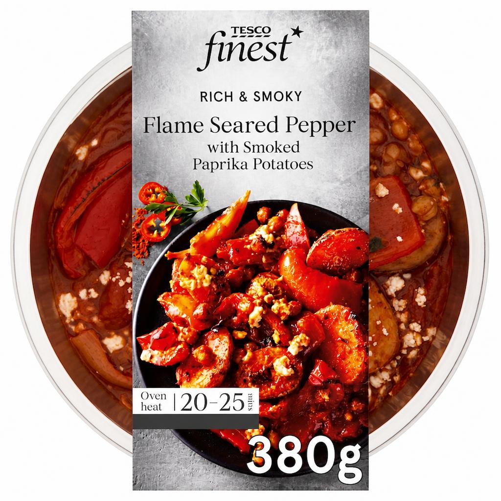 Tesco Finest Flame Seared Peppers with Smoked Paprika Potatoes 380g