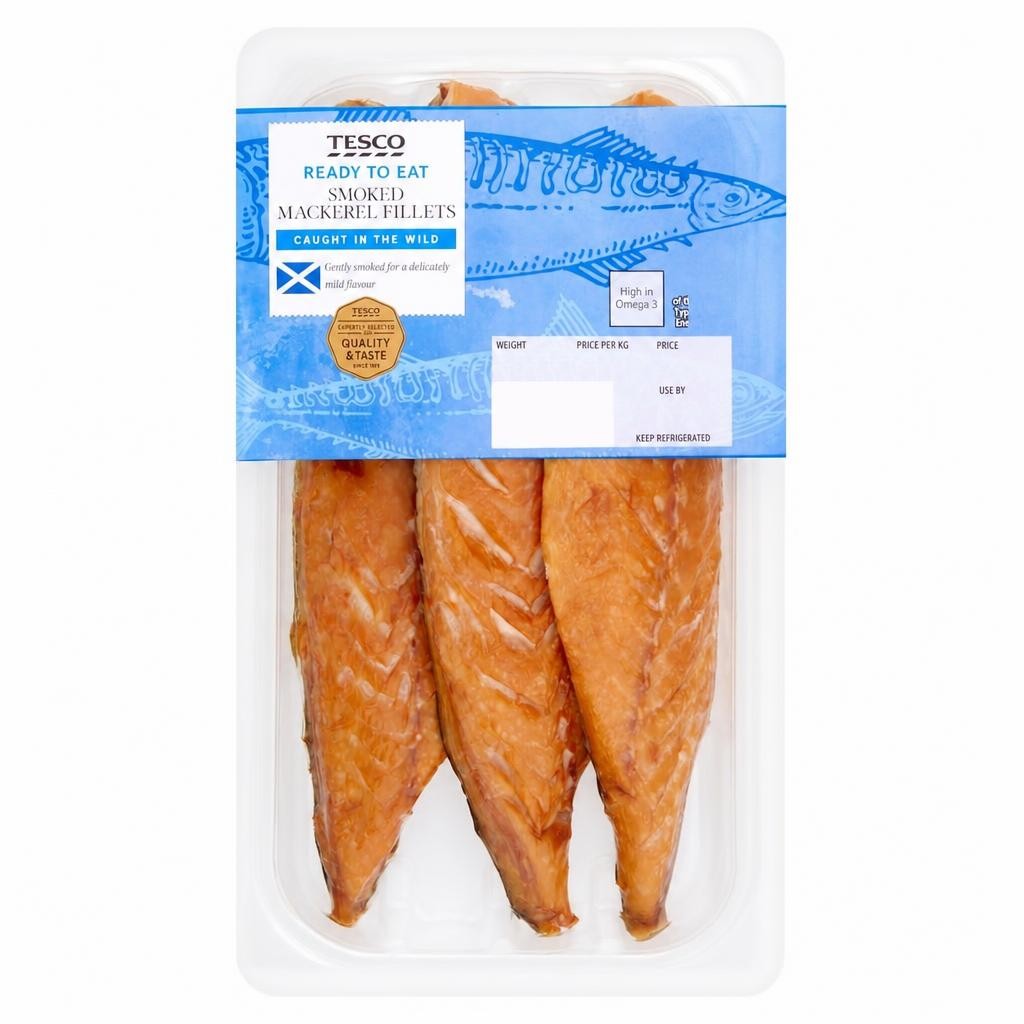 Tesco Smoked Mackerel Fillets 210G
