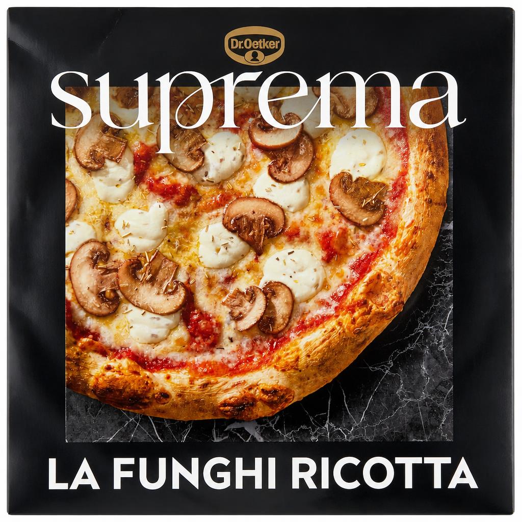 Dr. Oetker Suprema La Funghi Lemon Ricotta Mushroom Sourdough Pizza 454g