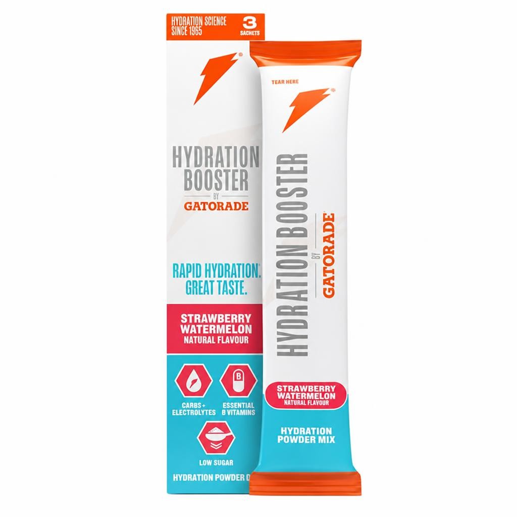 Gatorade Hydration Booster 3 x 13.5g Strawberry Watermelon Mix Powder Sachets