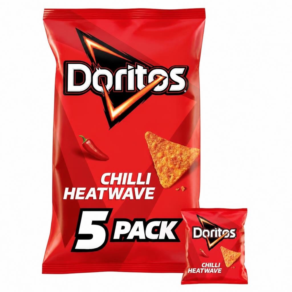 Doritos Chilli Heatwave Crisps 5 x 30g