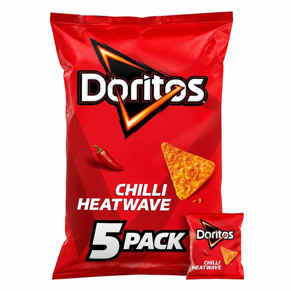 Doritos Chilli Heatwave Crisps 5 x 30g