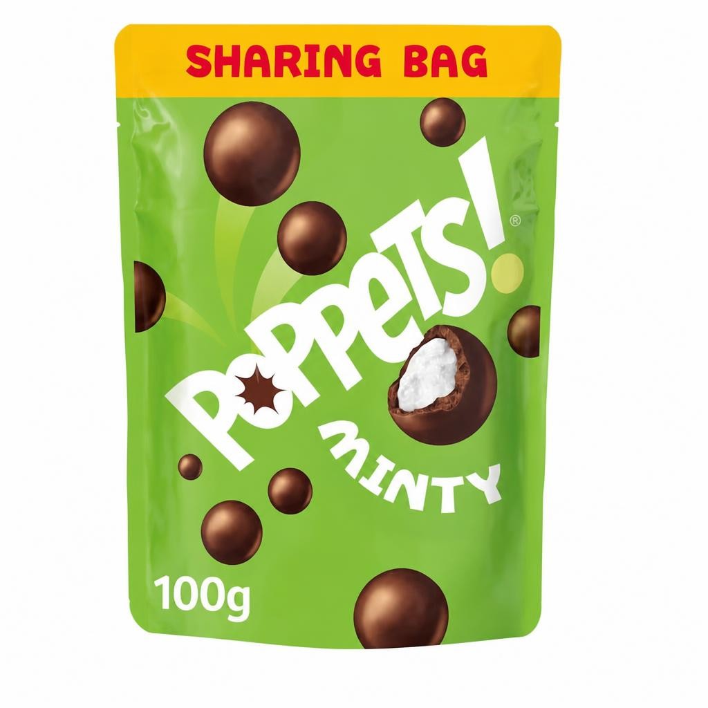 POPPETS MINTY POUCH 100G