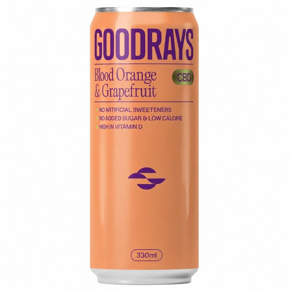 Goodrays 330ml Blood Orange & Grapefruit Can