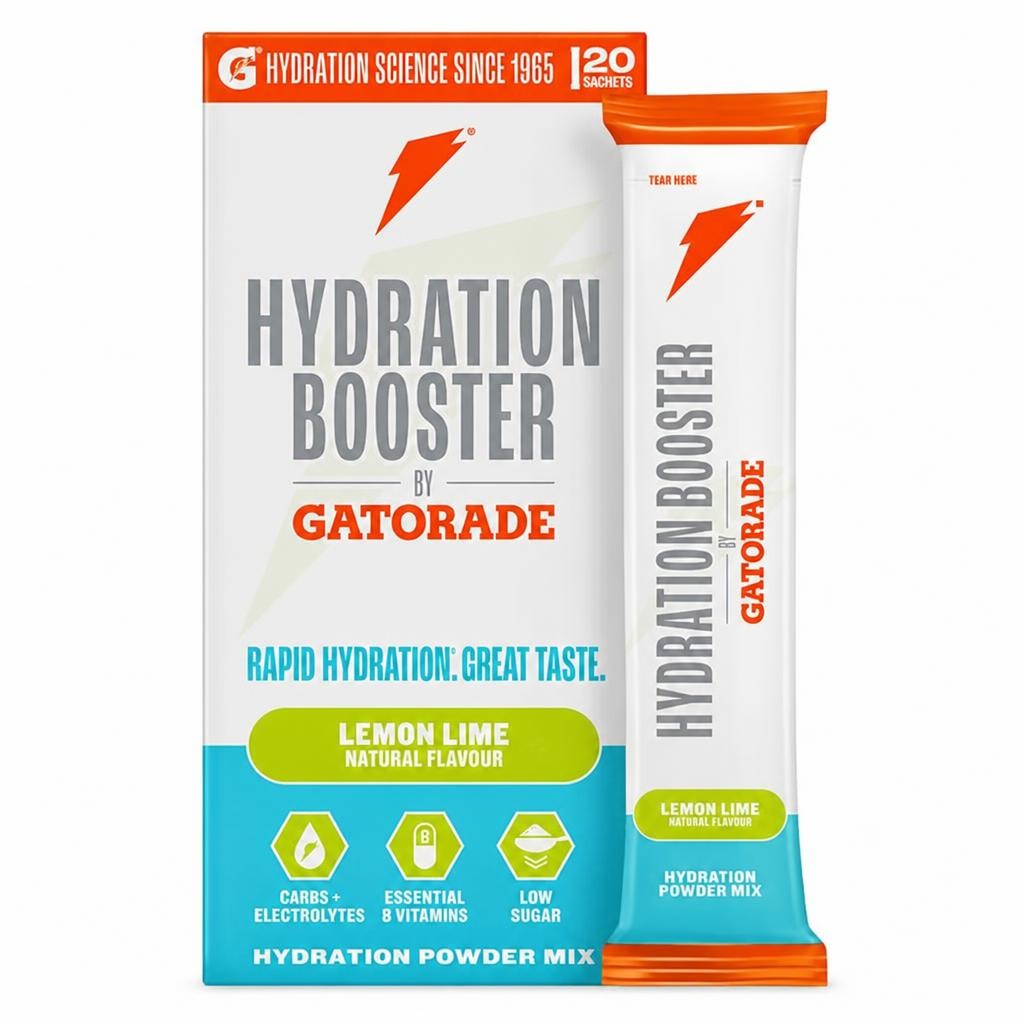 Gatorade Hydration Booster 20 x 13.5g Lemon Lime Mix Powder Sachets