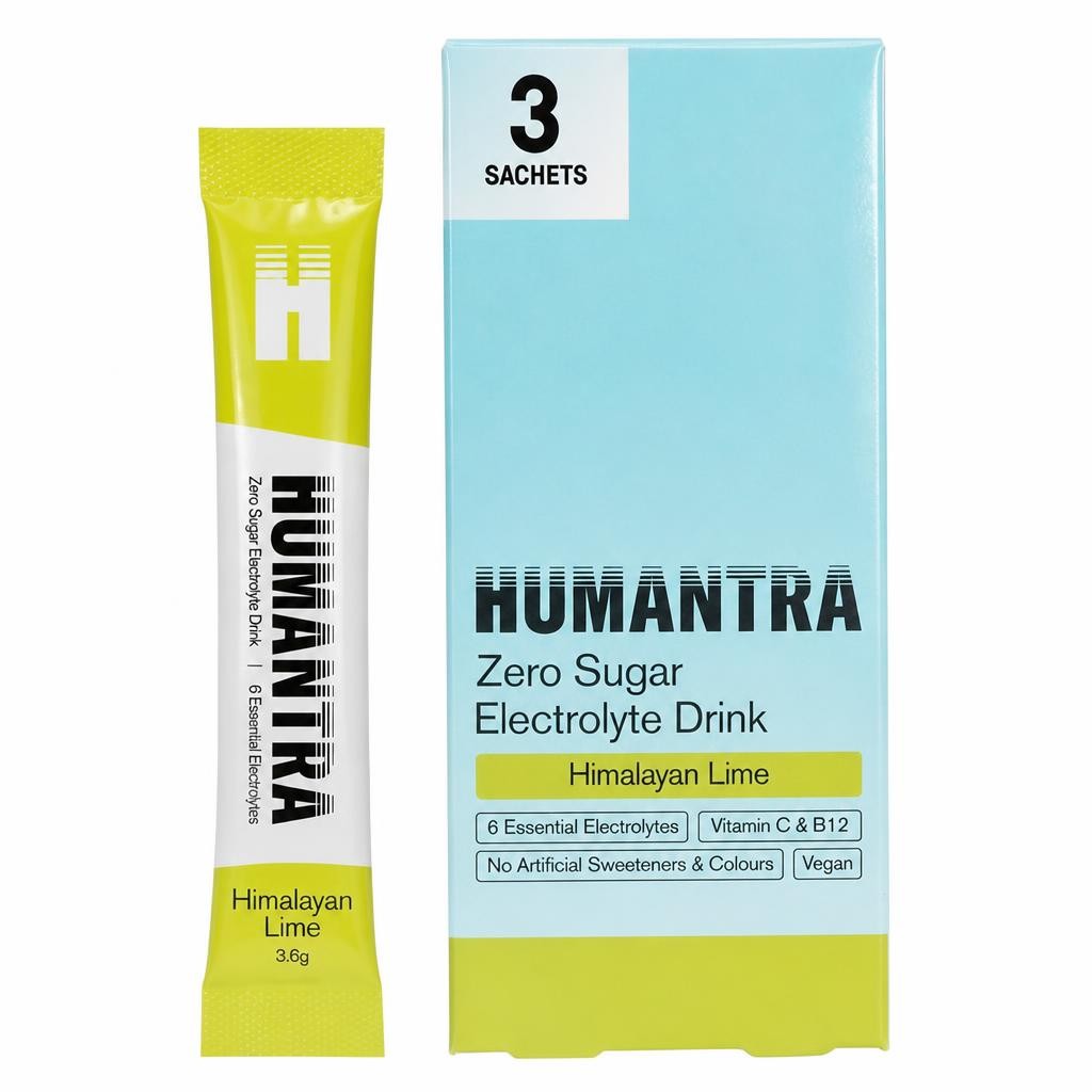 Humantra 3 x 3.6g Himalayan Lime Zero Sugar Electrolyte Drink Sachets