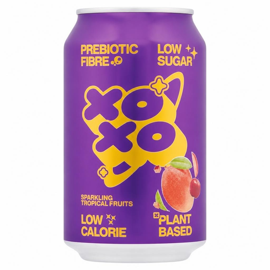 XOXO 330ml Sparkling Tropical Fruits Soda Can