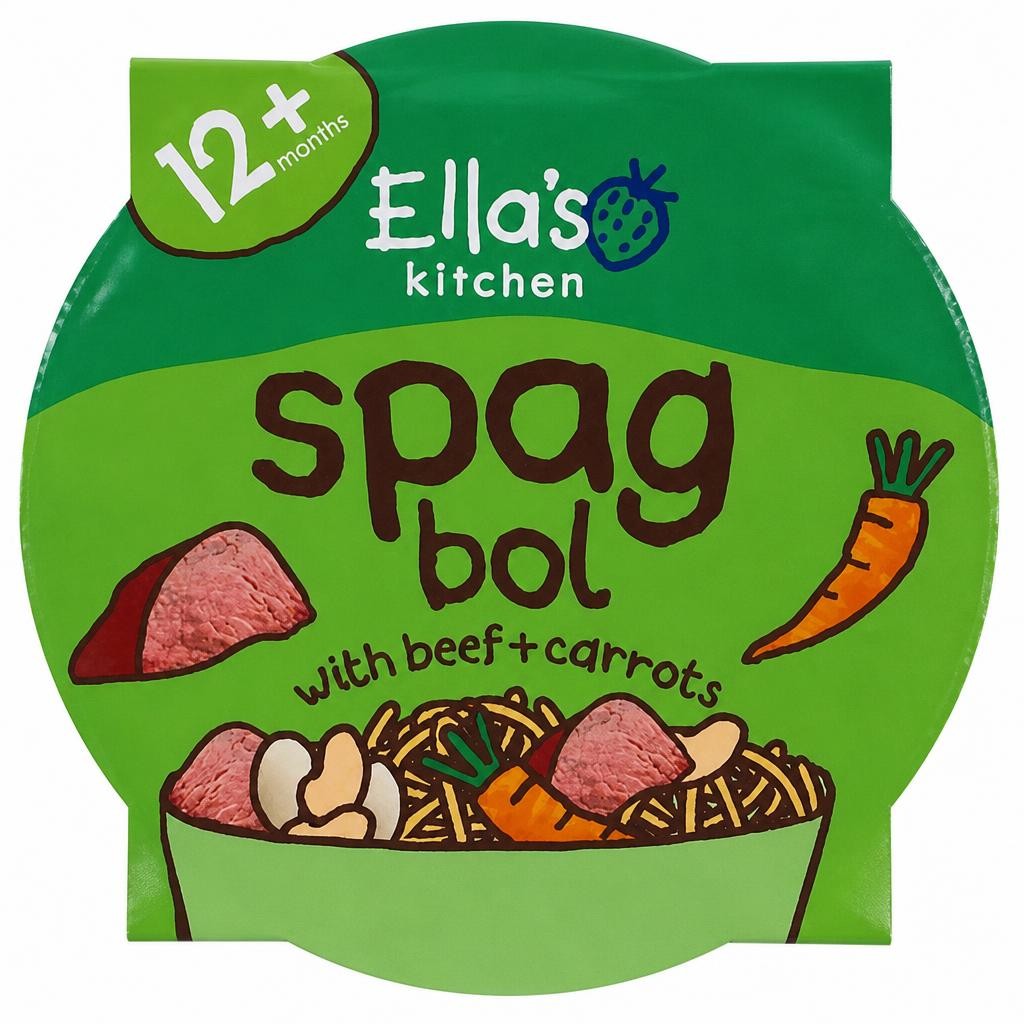 Ella's Kitchen Organic Spaghetti Beefy Bolognese 12m+ 200g
