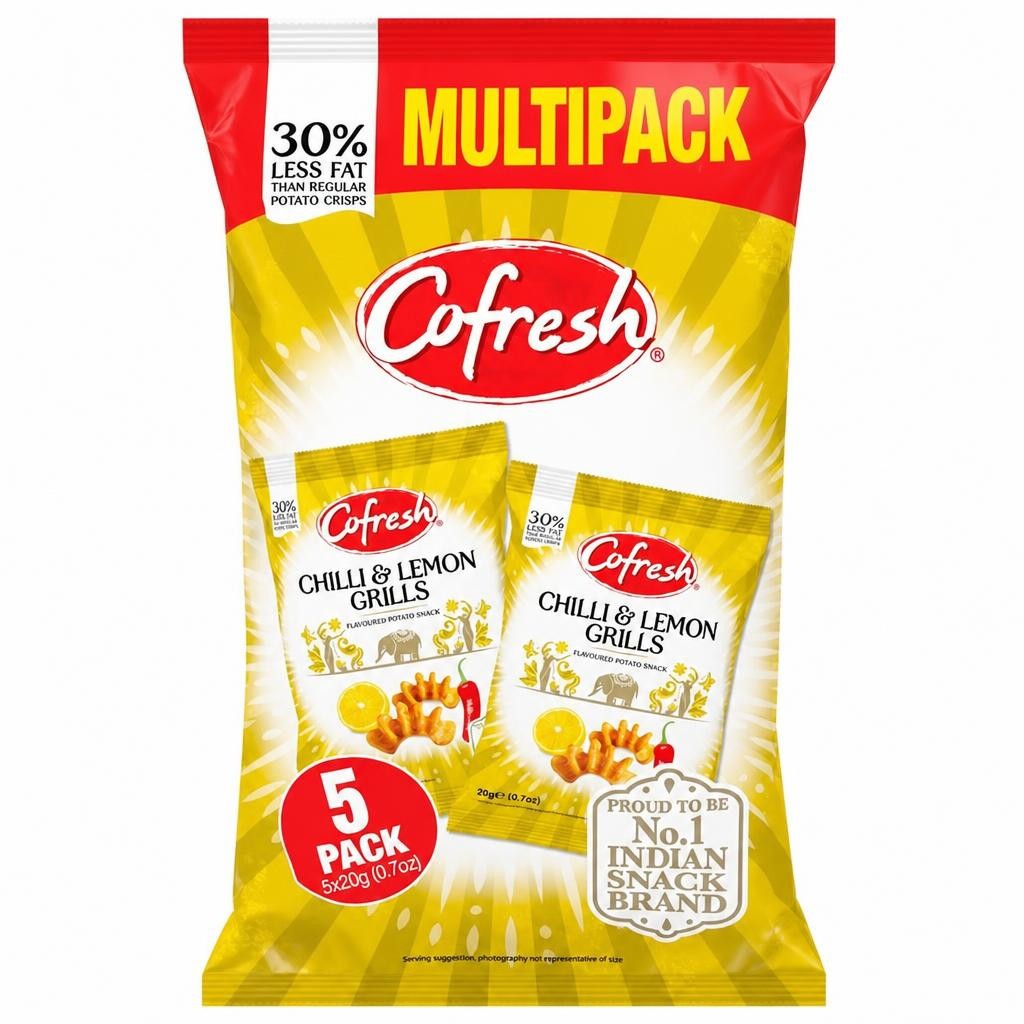Cofresh Chilli & Lemon Grills Multipack 5X20g