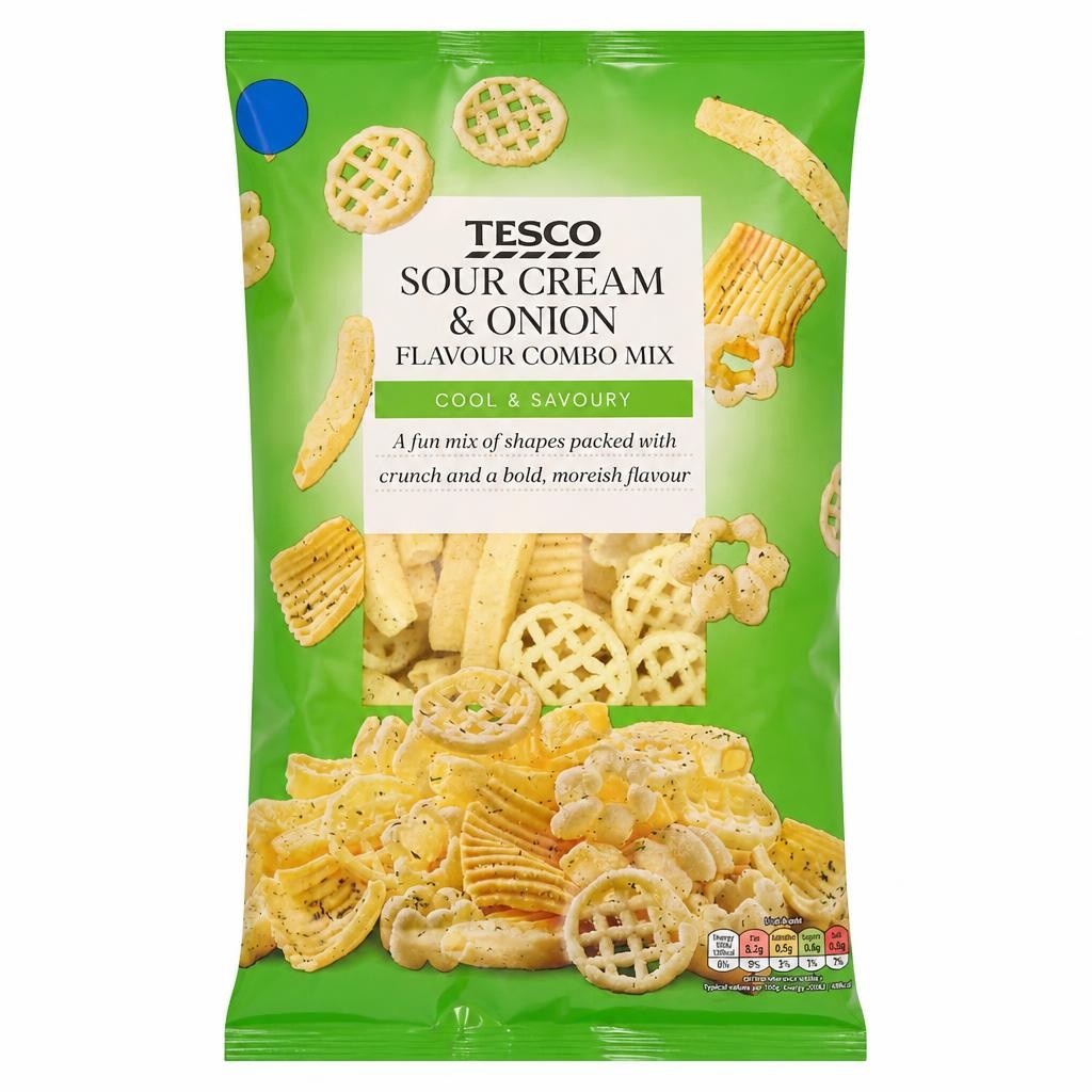 Tesco Sour Cream & Onion flavour Combo Mix 150g