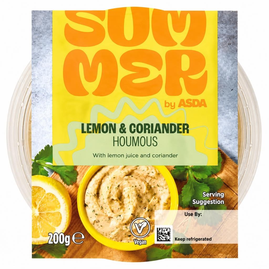 Summer by ASDA Lemon & Coriander Houmous 200g